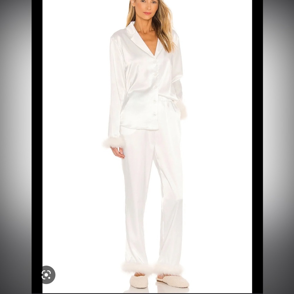 OW INTIMATES Sky Feather Bride Pajama set bridal wedding